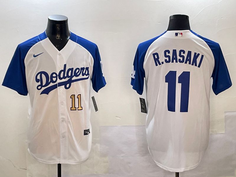 Men Los Angeles Dodgers 11 R.Sasaki White Fashion Game 2025 Nike MLB Jersey style 6